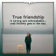 Money threatens true friendships