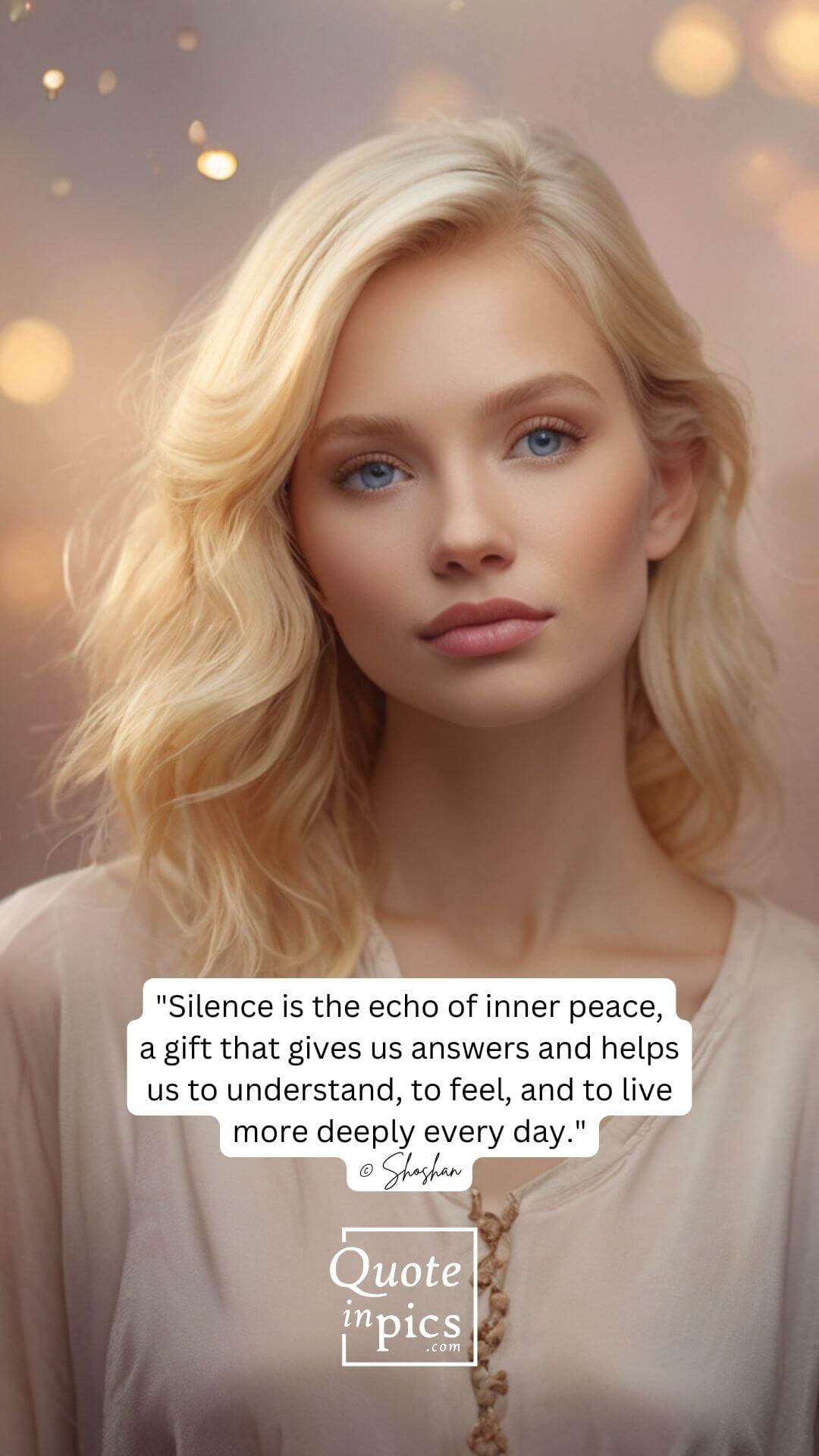 Silence is the echo of inner peace, a gift that gives us answers