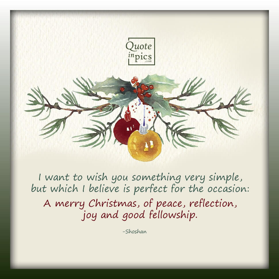 A Simple Wish For Your Christmas Season