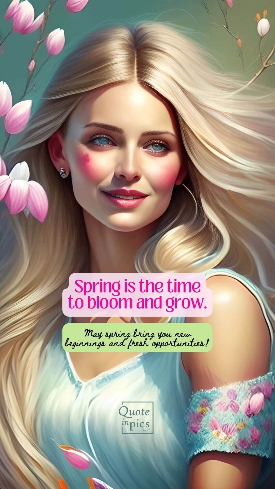 Spring is the time to bloom and grow